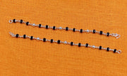 925 sterling silver customized black beads Nazariya bracelet - Evil Eye Protection, new born baby bracelet in India, UK, USA, All Country