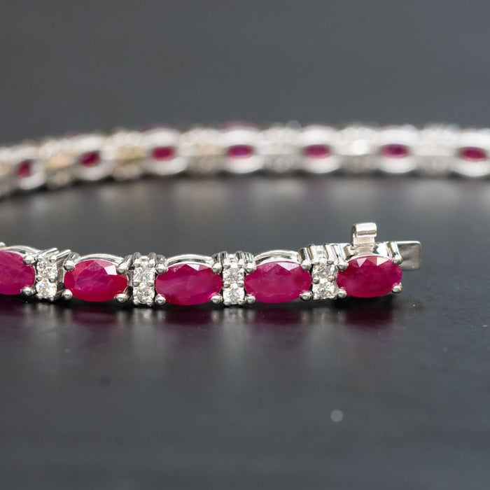 Ruby bracelet for women, wedding jewelry, Anniversary Gift, birthday Gift for wife in India, UK, USA, All Country