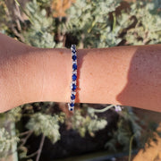 Sapphire Gemstone bracelet for women, wedding jewelry, Anniversary Gift, birthday Gift for wife in India, UK, USA, All Country