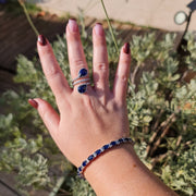 Sapphire Gemstone bracelet for women, wedding jewelry, Anniversary Gift, birthday Gift for wife in India, UK, USA, All Country