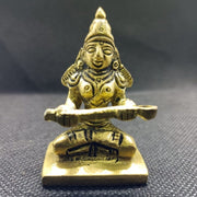 Pure Brass Lord Goddess Annapurna Idol God Deity Figurine, Goddess Annapurna Devi Idol Statue, God of Power in India, UK, USA, All Country
