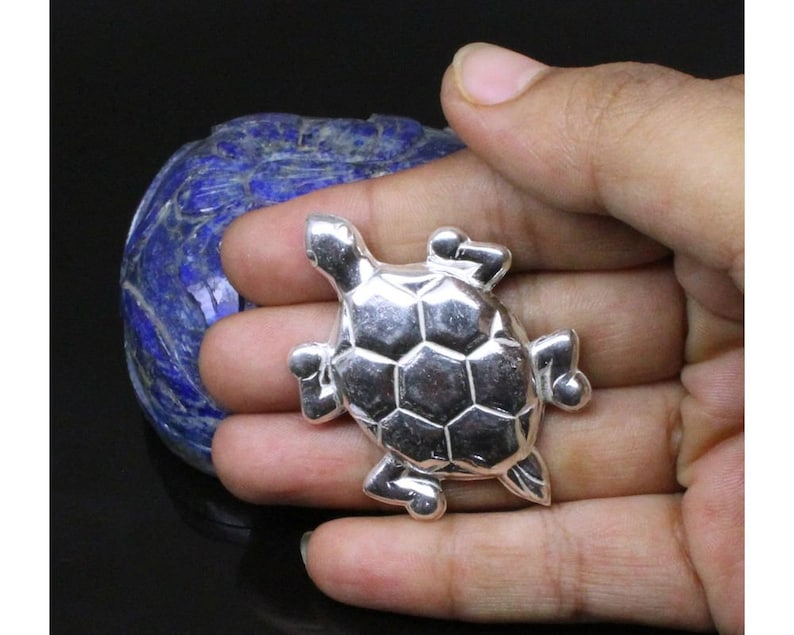 92.5 Pure Silver Tortoise Turtle for Vastu Improvement in India, UK, USA, All Country
