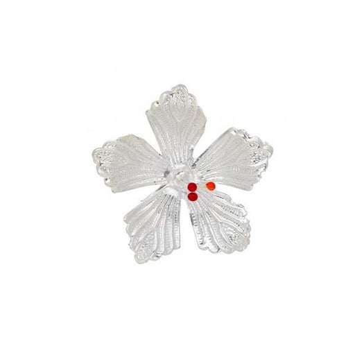 Silve Flower In Pure 925 Silver for Puja offering hindu god religion Pooja Item, Jaswanti Puja Silver Flower in India, UK, USA, All Country