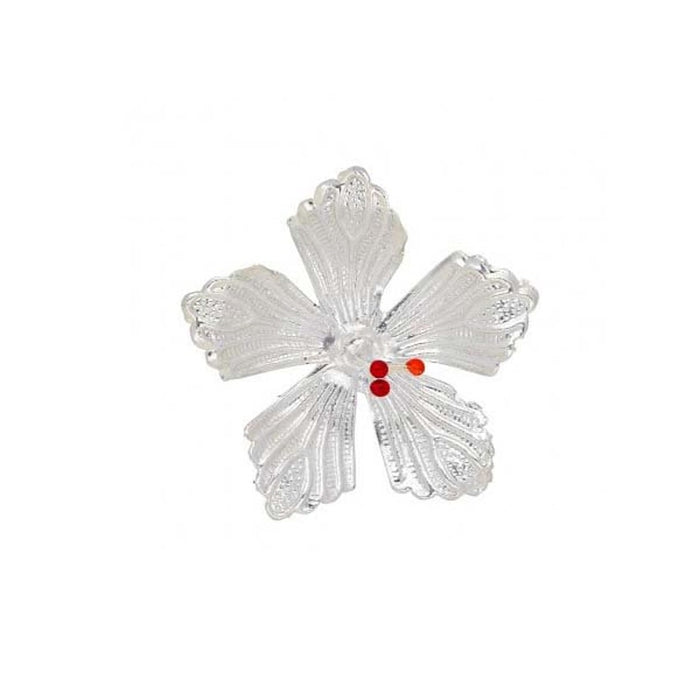 Silve Flower In Pure 925 Silver for Puja offering hindu god religion Pooja Item, Jaswanti Puja Silver Flower in India, UK, USA, All Country