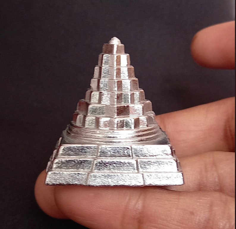 Mercury Parad Shree Yantra/, Purified Mercury Parad Shree Yantra, for Prayer and Meditation in India, UK, USA, All Country
