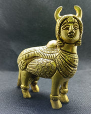 Super Fine Quality Pure Brass kamdhenu cow Idol Statue, Goddess Gauu Mata Idol Statue in India, UK, USA, All Country