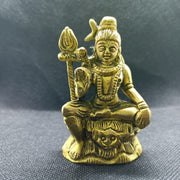 Super Fine Quality Pure Brass Shiv Idol Statue, Goddess Shankar Idol Statue, God of prosperity in India, UK, USA, All Country