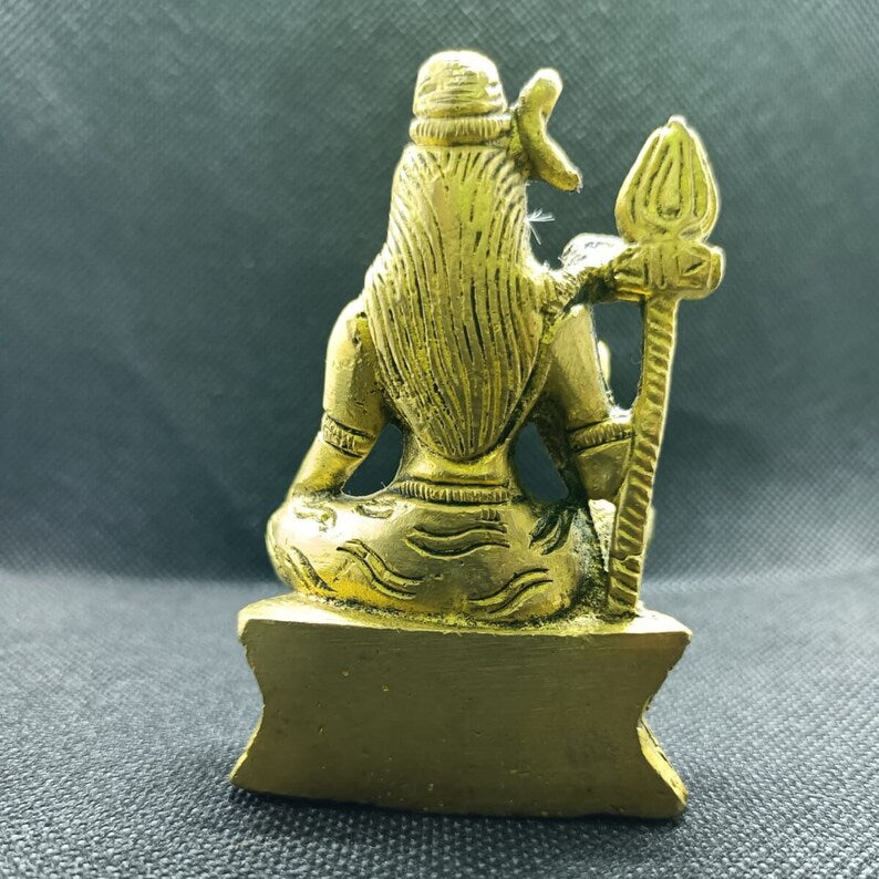 Super Fine Quality Pure Brass Shiv Idol Statue, Goddess Shankar Idol Statue, God of prosperity in India, UK, USA, All Country