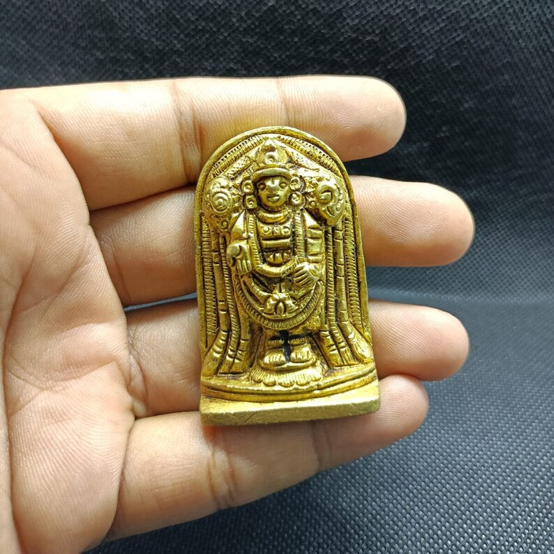 Pure Brass lord Tirupati Balaji brass idol, Goddess Balaj Idol Statue, God of Wealth in India, UK, USA, All Country