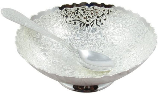 Silver Plated Peacock Serving Bowl, for Gift, Return Gifts for Housewarming in India, UK, USA, All Country
