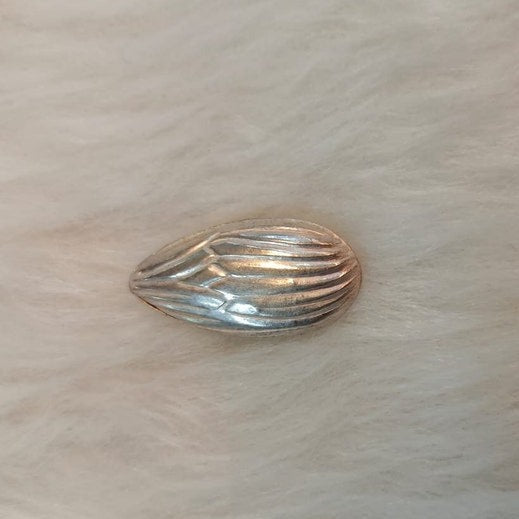 Almond In Pure Silver for Puja Offering handmade silver dry fruit, silver Badam for puja in India, UK, USA, All Country