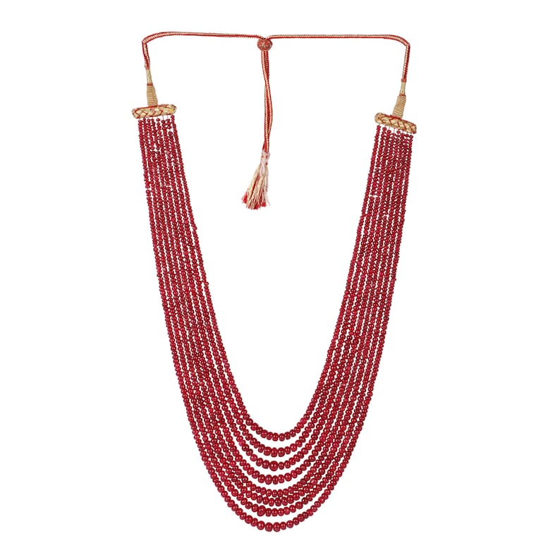 AAAAA+ Quality High Grade Ruby Gemstone Beads Necklace in India, UK, USA, All Country