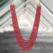 AAAAA+ Quality High Grade Ruby Gemstone Beads Necklace in India, UK, USA, All Country