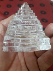 Crystal Shree Yantra, Sphatik shree yantra, Quartz Crystal Shri Yantra for Puja in India, UK, USA, All Country