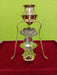 Brass Abhishek Kalasam with Crystal Shiva Ling Lingam and Pure Puja Brass Stand - Height Approx: 7 Inch in India, UK, USA, All Country