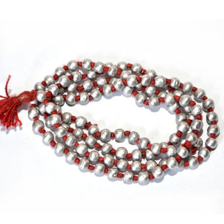 Parad Mala 100% Original Mercury Made 108 Beads Mala / Mercury Mala for Tibetan Meditation Prayer Japa in India, UK, USA, All Country