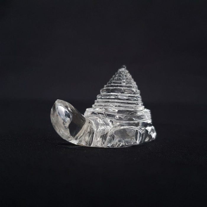 Tortoise Shree Yantra, Natural Rock Crystal, Sphatik Shree Yantra, Goddess Laxmi Shree Yantra for Prayer Room and Gifts in India, UK, USA, All Country