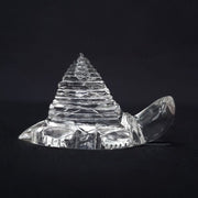 Tortoise Shree Yantra, Natural Rock Crystal, Sphatik Shree Yantra, Goddess Laxmi Shree Yantra for Prayer Room and Gifts in India, UK, USA, All Country