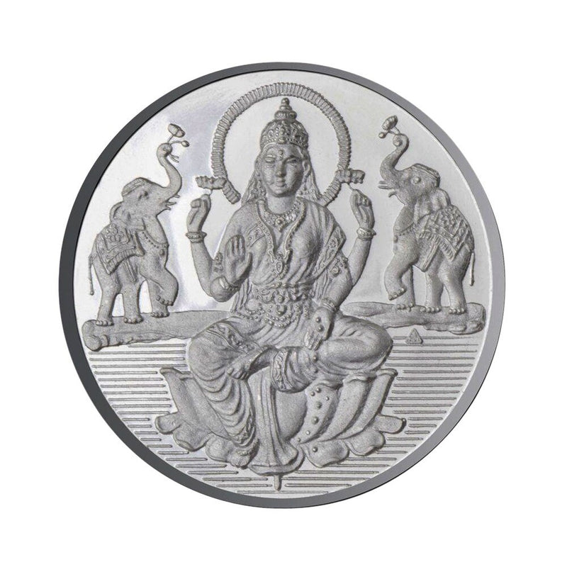 Goddess Lakshmi Coin In Pure Silver 999 Religious Coin 25 Grams in India, UK, USA, All Country