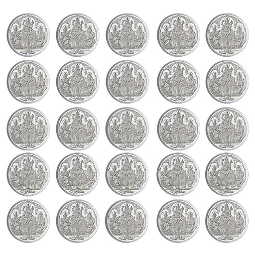 Trimurti Pure Silver 999 Religious Coin 5 Grams Set of 25 Religious Coin in India, UK, USA, All Country