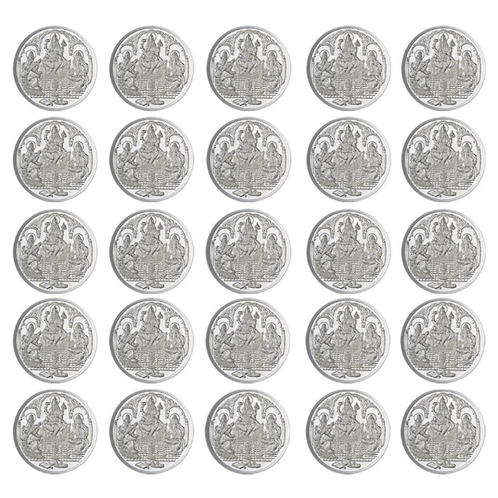 Trimurti Coin In Pure Silver 999 Religious Coin 5 Grams Set Of 50 Coins in India, UK, USA, All Country