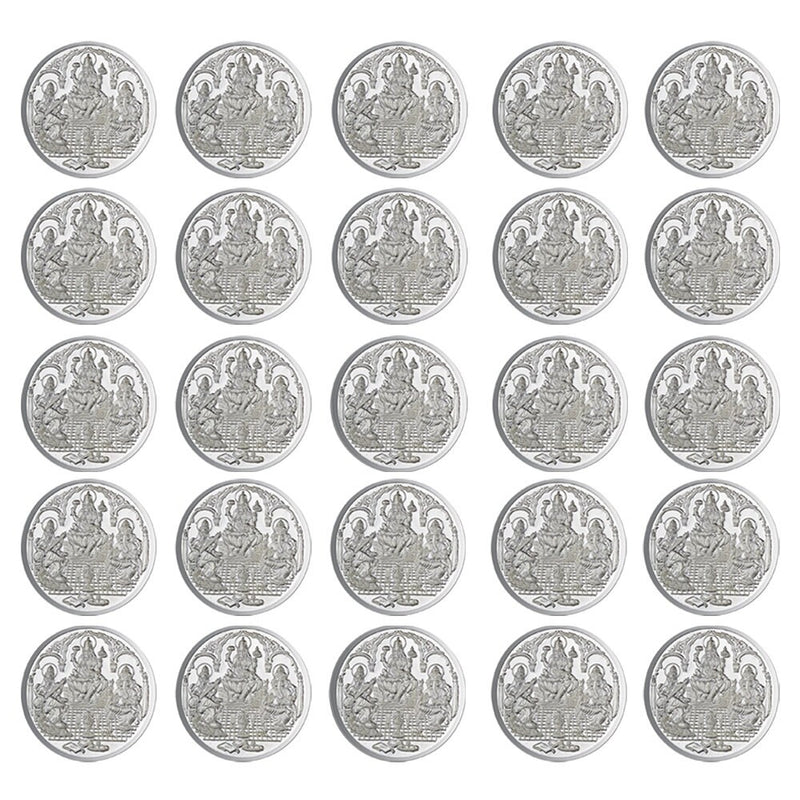 Trimurti Pure Silver 999 Religious Coin 2.5 Grams Set of 50 Religious Coin in India, UK, USA, All Country