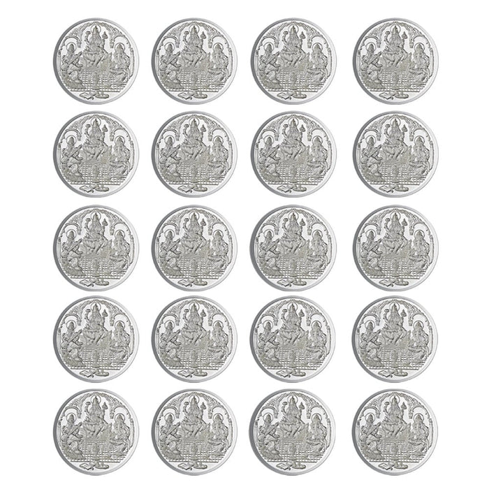 Trimurti Pure Silver 999 Religious Coin 5 Grams Set of 20 Religious Coin in India, UK, USA, All Country