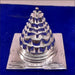 Meru Shree Yantra Pyramid In Pure 925 Silver 2 Inches Heavy Quality Blessed And Energized For Wealth And Prosperity in India, UK, USA, All Country