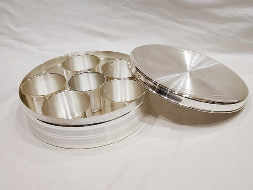 92.5% Pure Silver Pooja Box Contain - 6 Katori Pieces, Pooja Set or Gift Item in India, UK, USA, All Country