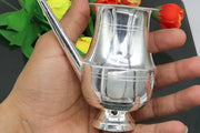 925 sterling silver customized designer puja kalash, lord shiva silver utensils with nozzles, karwa chauth kalash jar, puja article in India, UK, USA, All Country