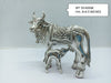 999 Fine Silver Hollow Kamdhenu Cow and Calf Statue for Home Decor in India, UK, USA, All Country