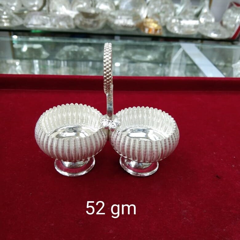 Design Silver Haldi/Kumkum Holder/Bowl Silver Kumkum Holder in India, UK, USA, All Country