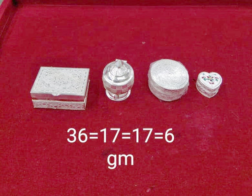 Marriage Kumkum box in Pure Silver Trinket Box, Brides Gift or Puja Utensils in India, UK, USA, All Country