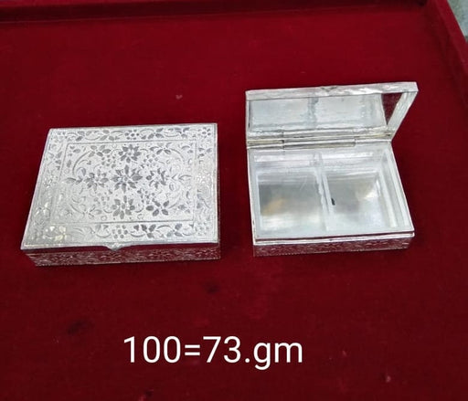 92.5 Pure Silver box for gifting in antique floral Carvings Dresser Box in India, UK, USA, All Country