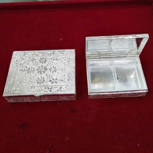 92.5 Pure Silver box for gifting in antique floral Carvings Dresser Box in India, UK, USA, All Country