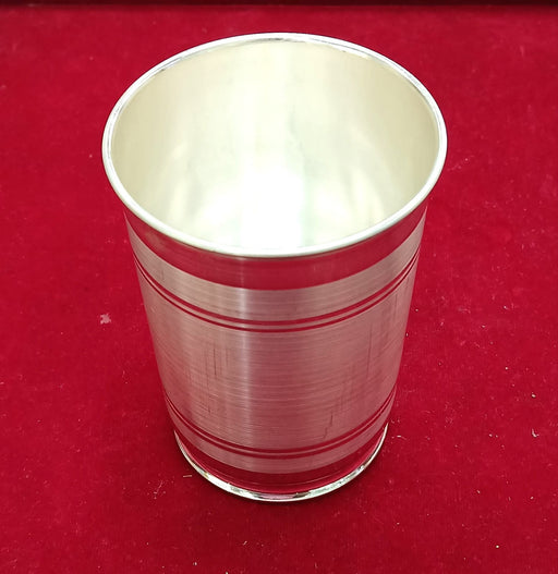 999 fine pure silver glass tumbler handmade water / milk / cup gifting silver utensils or silver vessel - 3.9 inch size, 72 gram approx in India, UK, USA, All Country