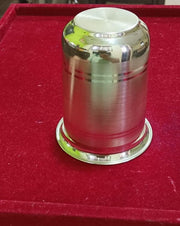 999 Pure silver Glass - milk pattern for Gifting and Personal Usage, Weight : 70 grams Approx in India, UK, USA, All Country