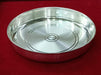999 Fine Pure Silver Handmade solid Plan Thali, Plate/ Tray for prasad, baby food - 7 Inch approx 150+ gram approx in India, UK, USA, All Country