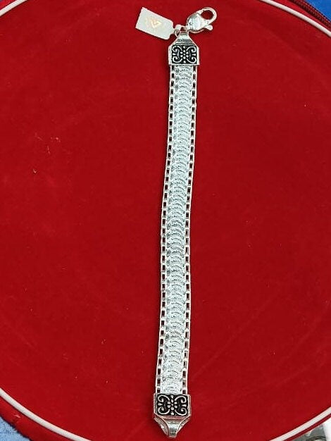 925 Sterling Silver Oxidised Bracelet for Men in India, UK, USA, All Country