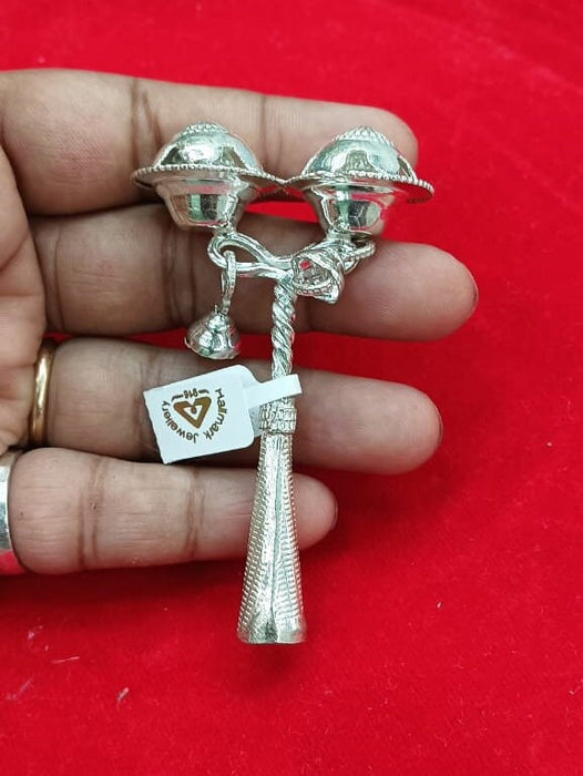 Pure Silver Baby Rattle Infant toys/Newborn Baby Gift - 16 Gram in India, UK, USA, All Country