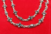 Pure 925 Silver Oxidized Antique Anklet Pair - 50 Gram in India, UK, USA, All Country