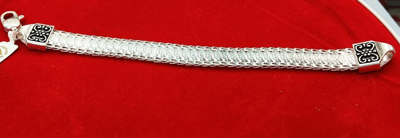 925 Sterling Silver Oxidised Bracelet for Men in India, UK, USA, All Country