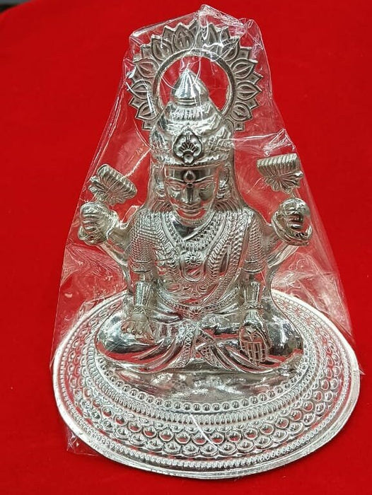 Pure Silver Laxmi Idol for Personal Use, Temple Usage or Gifting Purpose in India, UK, USA, All Country