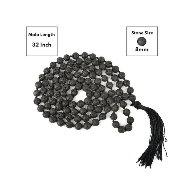 Lava Beads Mala in India, UK, USA, All Country
