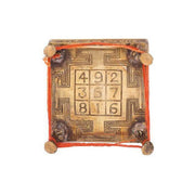 Shri Navgraha Shakti Yantra Chowki in Brass for Navgraha Shanti in India, UK, USA, All Country