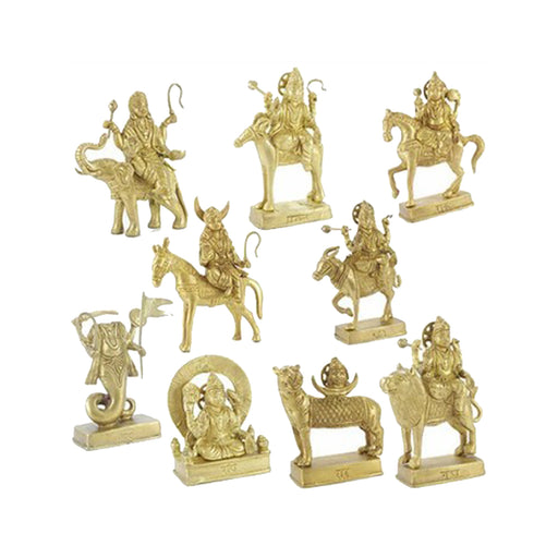 Navgraha Nine Planet Sculpture Big Idols Set in Brass in India, UK, USA, All Country
