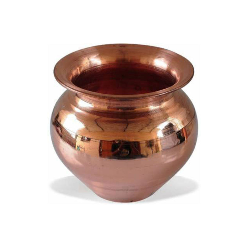 Copper Kalash Lota for Puja patra (3.5 Inch_500ml) Copper Kalash (Height: 3.5 inch, Brown) use for Home Mandir or Drinking in India, UK, USA, All Country