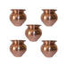 Copper Kalash Lota for Puja patra (3.5 Inch_500ml) Copper Kalash (Height: 3.5 inch, Brown) use for Pooja or Drinking in India, UK, USA, All Country