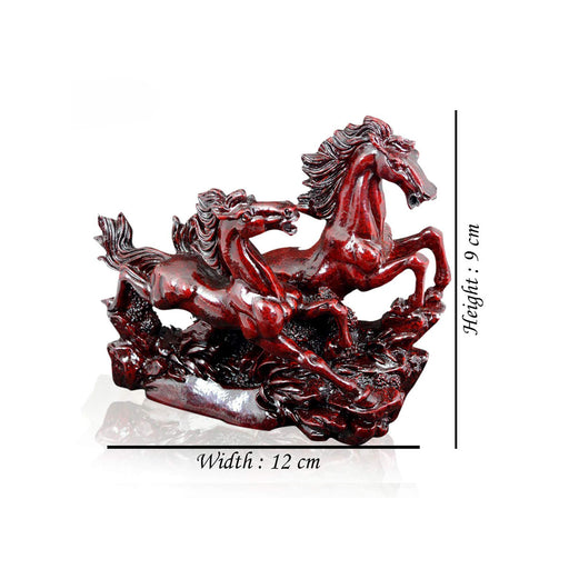 2 Red Porcelain Running Horses in India, UK, USA, All Country