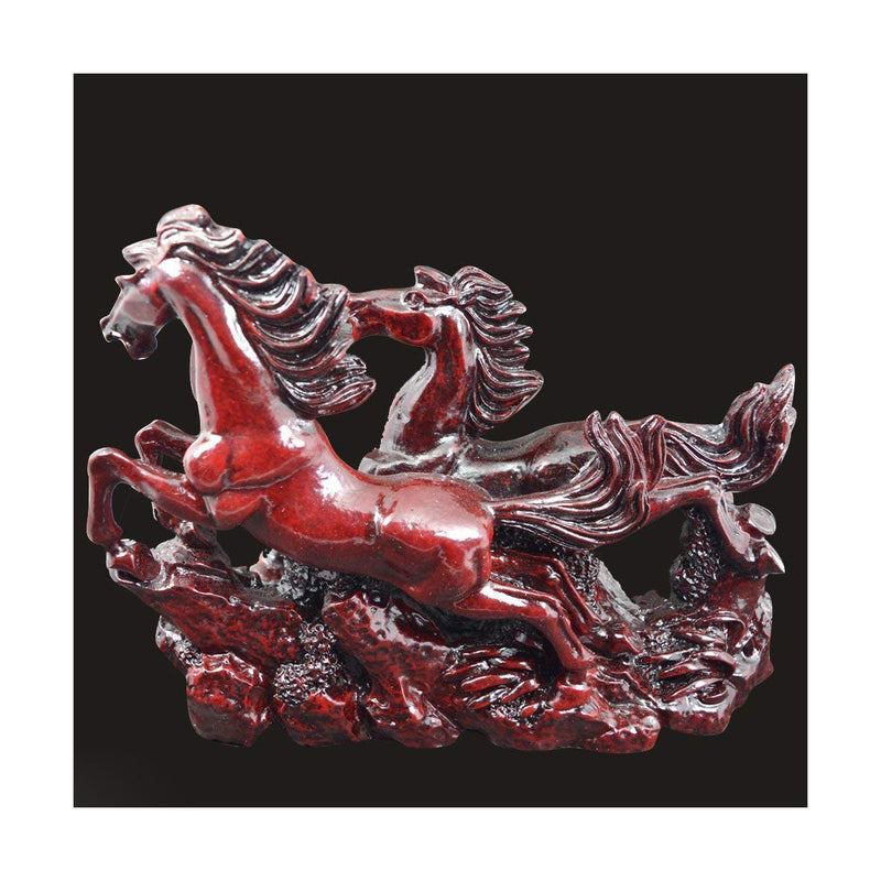 2 Red Porcelain Running Horses in India, UK, USA, All Country